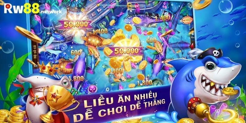 Gia nhập game bắn cá nhận xu thưởng khủng tại Rw88