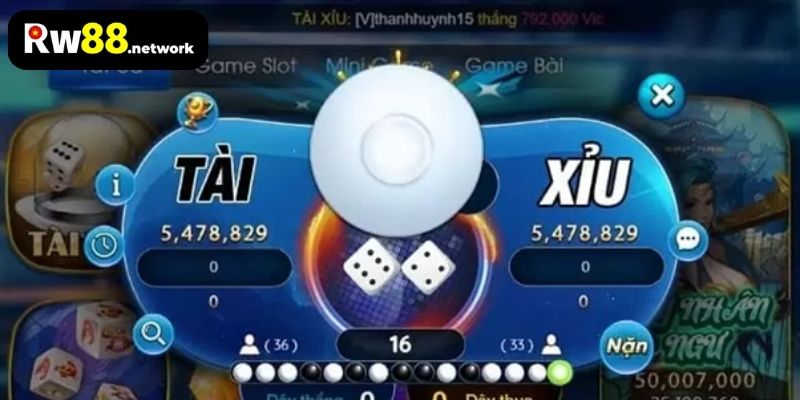 Luật chơi chuẩn nhất của tựa game tài xỉu RW88 online